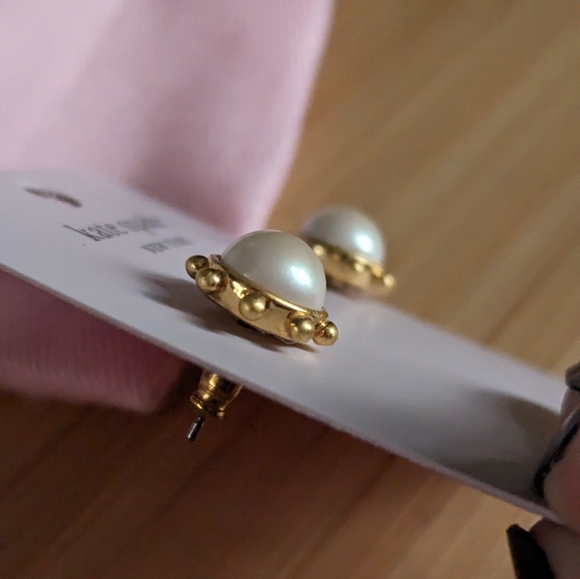 Kate Spade Flying Colors Pearl Earrings - Picture 2 of 3